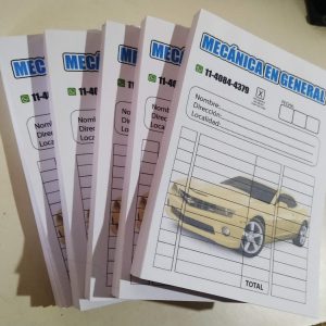10 talonarios personalizados 10x15cm