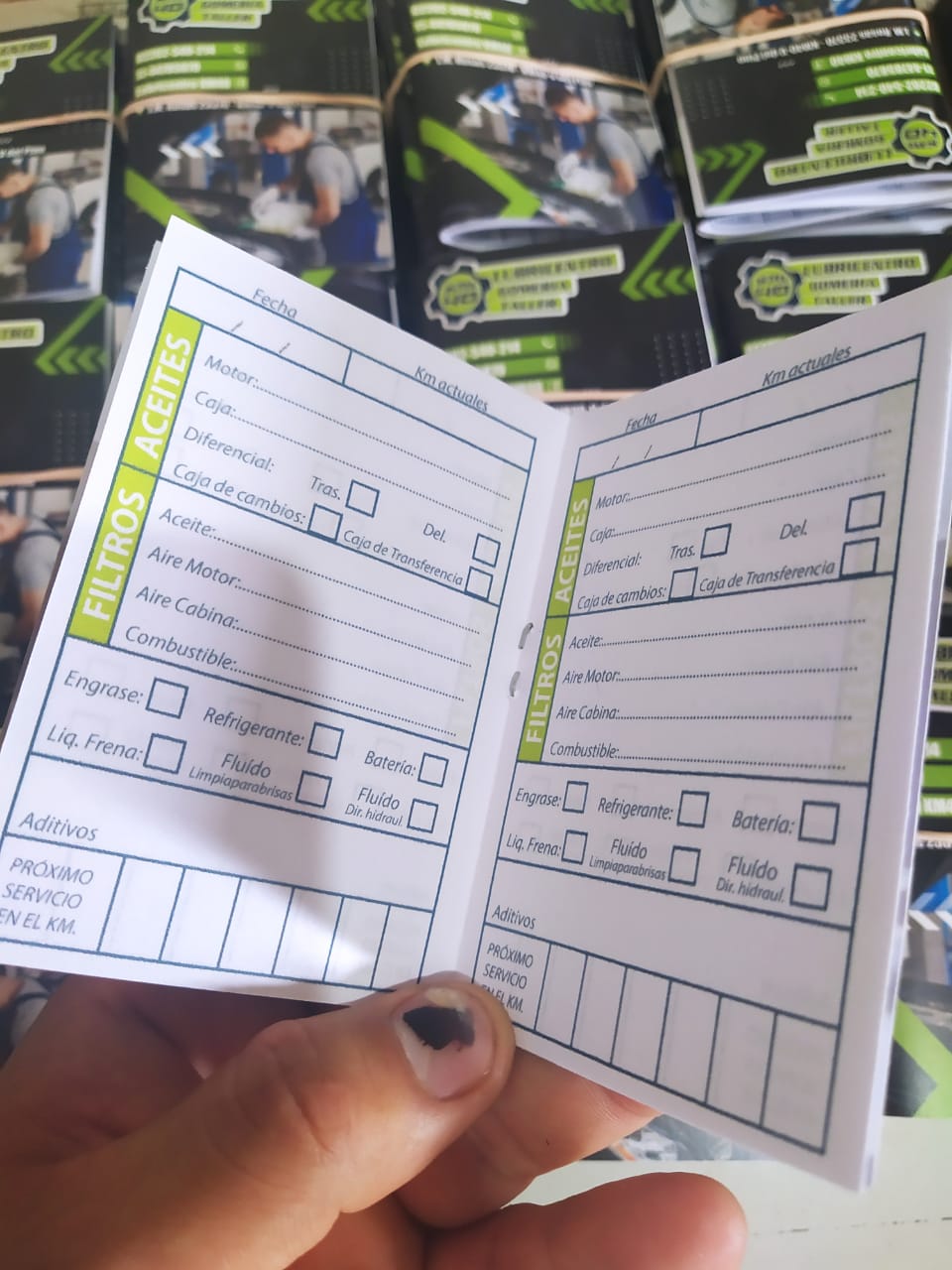 100 libretas de control